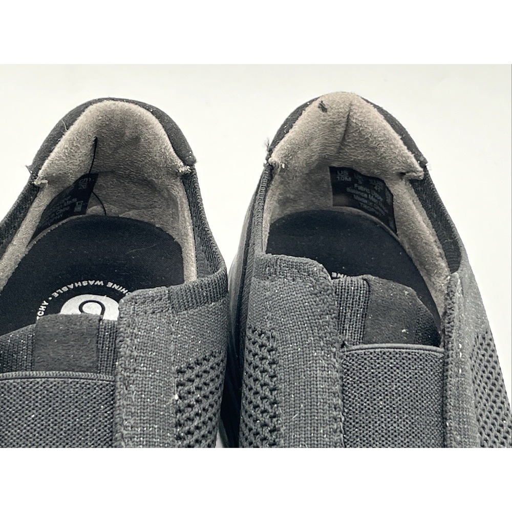 Bzees Slip On Black Sparkle Womens Sz 10M Comfort Shoes Sneakers Trophy Casual - Picture 8 of 11